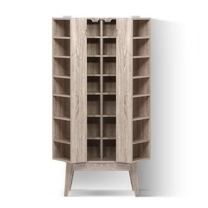 Artiss Bookshelf CD Storage Rack - BERG Oak - Cosy Abode