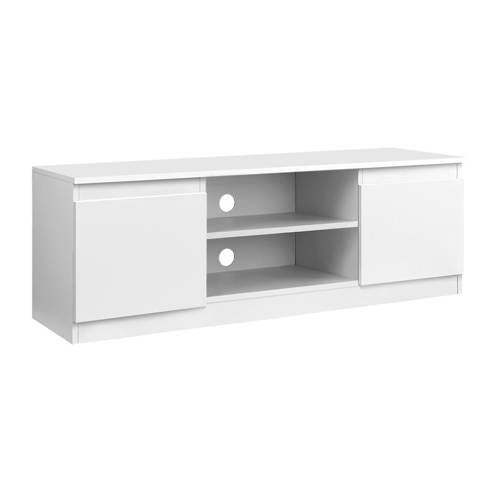 Artiss TV Cabinet Entertainment Unit 120cm White Anita - Cosy Abode