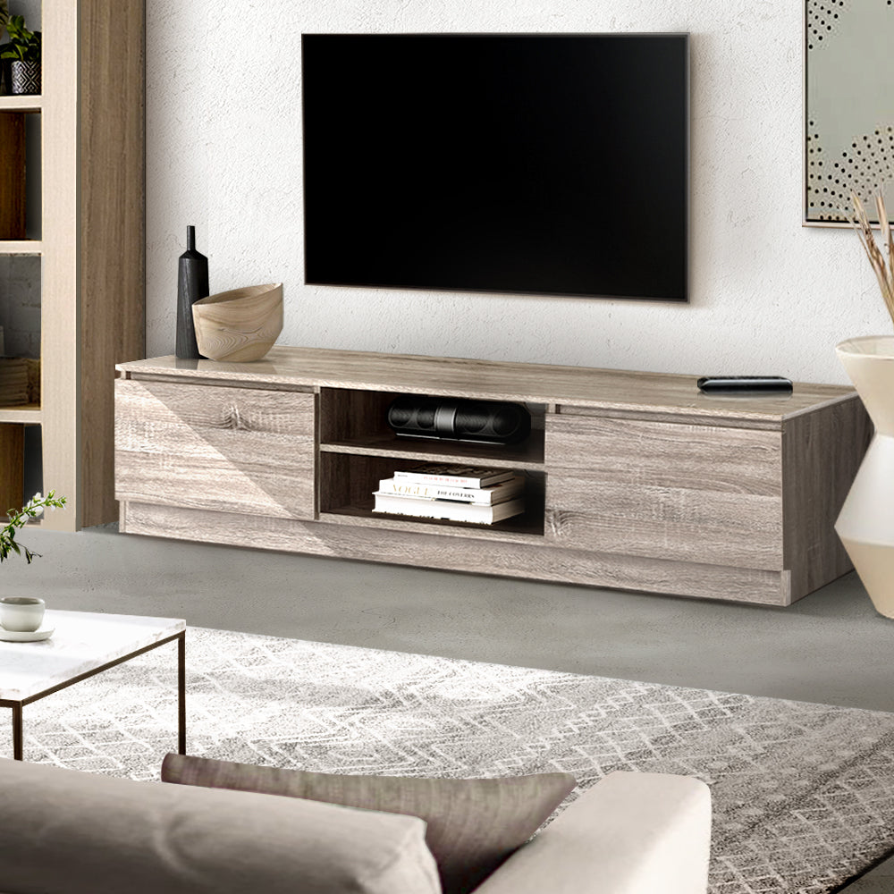 Artiss TV Cabinet Entertainment Unit 160cm Pine Charles - Cosy Abode