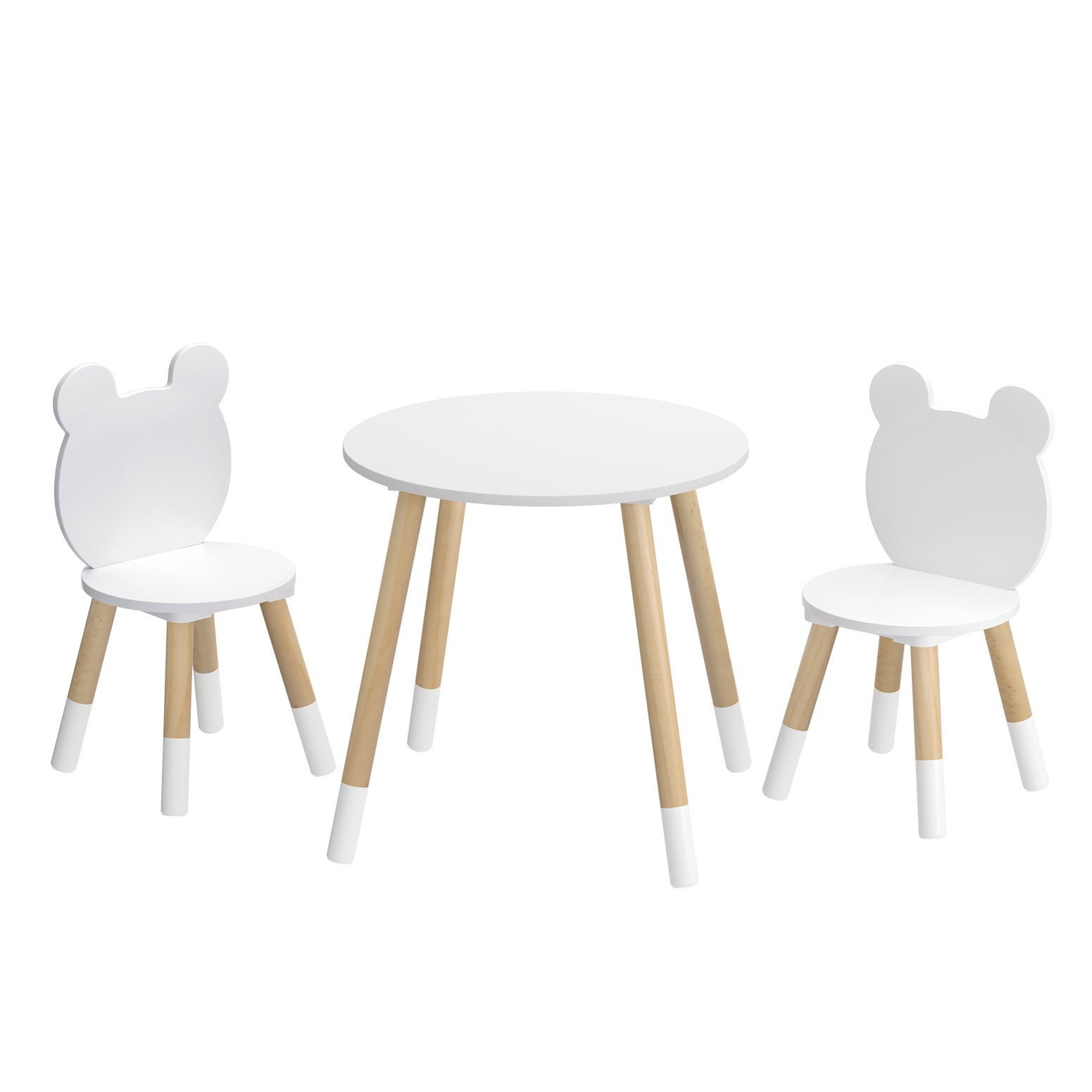 Keezi 3 Piece Kids Table and Chairs Set Activity Playing Study Children Desk - Cosy Abode