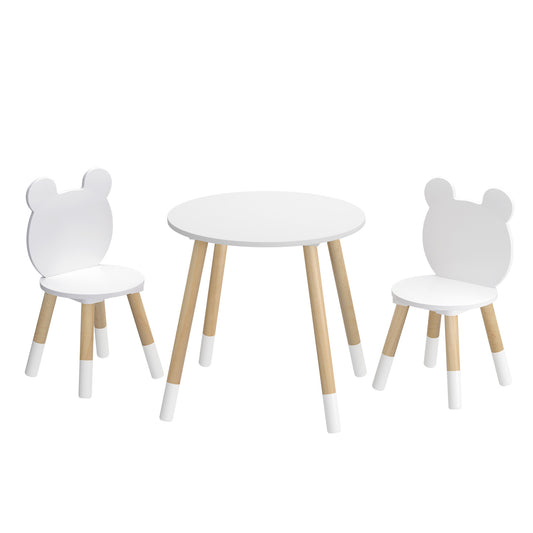 Keezi 3 Piece Kids Table and Chairs Set Activity Playing Study Children Desk - Cosy Abode