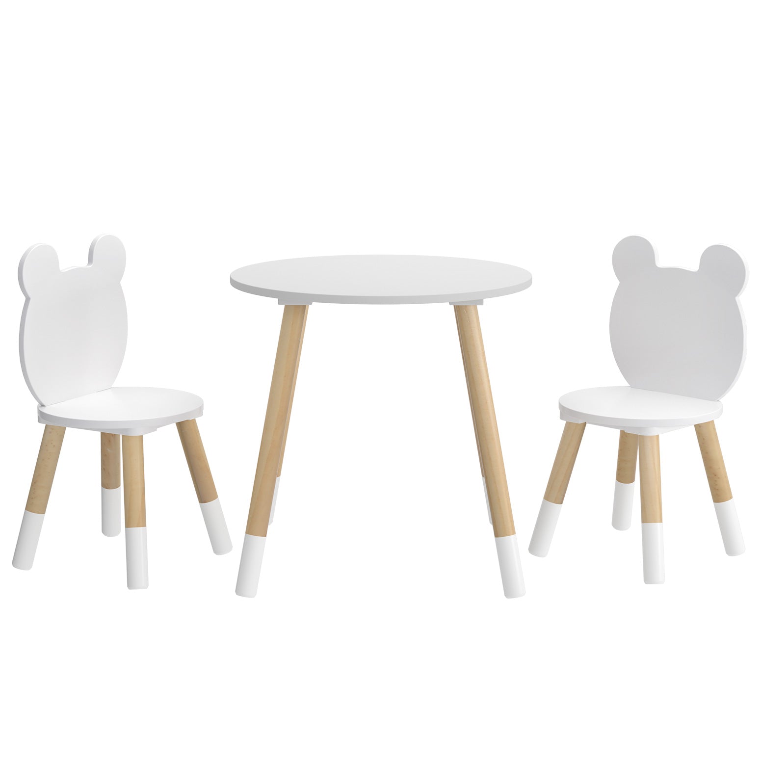 Keezi 3 Piece Kids Table and Chairs Set Activity Playing Study Children Desk - Cosy Abode