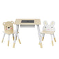 Keezi 3PCS Kids Table and Chairs Set Activity Desk Chalkboard Toy Hidden Storage - Cosy Abode