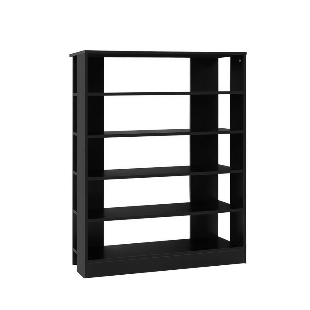 Artiss Shoe Rack 30 Pairs 6-Tier Shelf Black - Cosy Abode