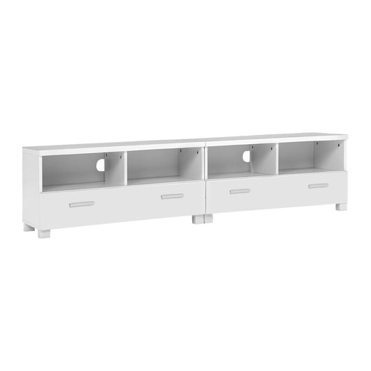 Artiss TV Cabinet Entertainment Unit 180cm White Eddie - Cosy Abode