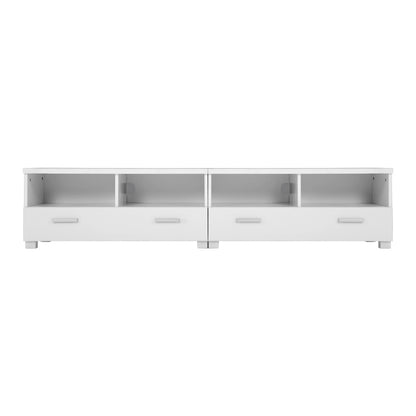 Artiss TV Cabinet Entertainment Unit 180cm White Eddie - Cosy Abode