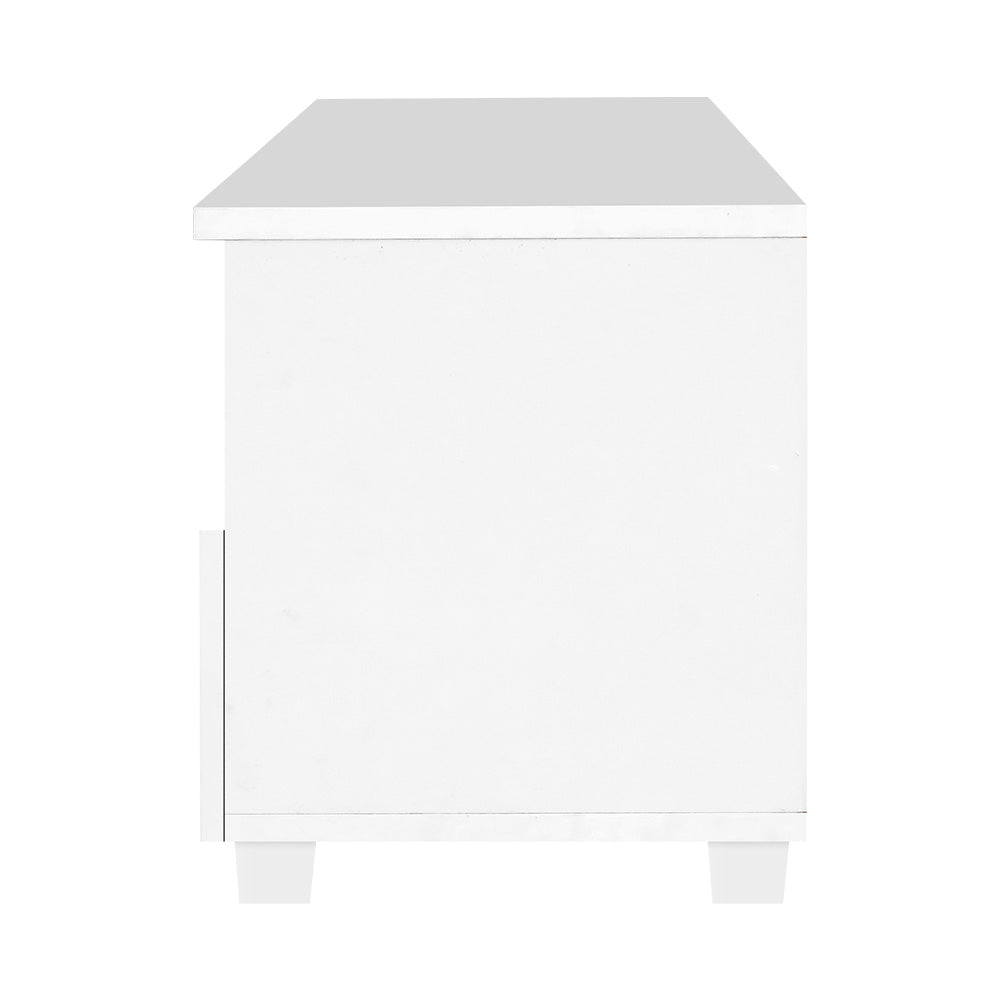 Artiss TV Cabinet Entertainment Unit 180cm White Eddie - Cosy Abode