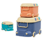 Keezi 3PCS Toy Storage Box Cute Car Toy Container Kids Toys Organiser Snack Boxes - Cosy Abode