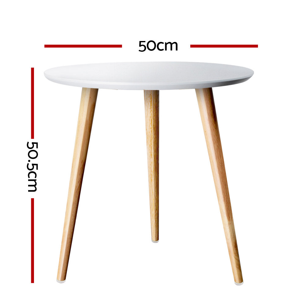 Artiss Coffee Table Round 50CM Callix - Cosy Abode