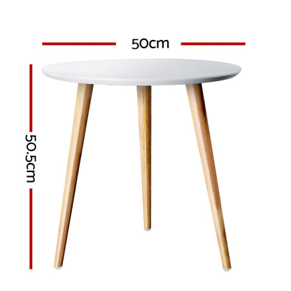 Artiss Coffee Table Round 50CM Callix - Cosy Abode