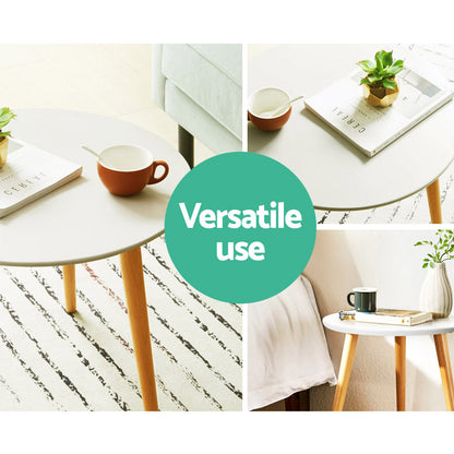 Artiss Coffee Table Round 50CM Callix - Cosy Abode