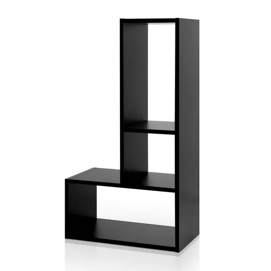 Artiss Bookshelf L Shape DIY - Black - Cosy Abode