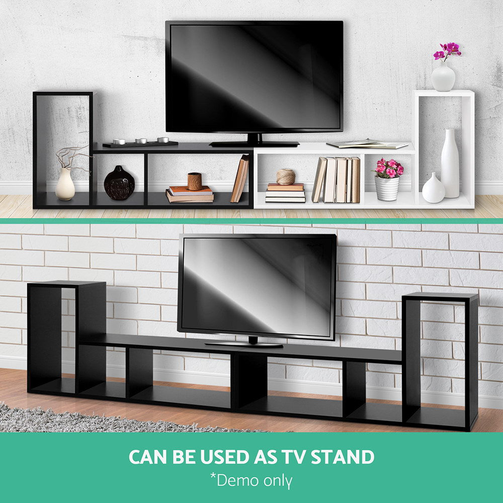 Artiss Bookshelf L Shape DIY - Black - Cosy Abode