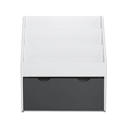 Keezi 3 Tiers Kids Bookshelf Magazine Rack Children Bookcase Organiser Storage - Cosy Abode
