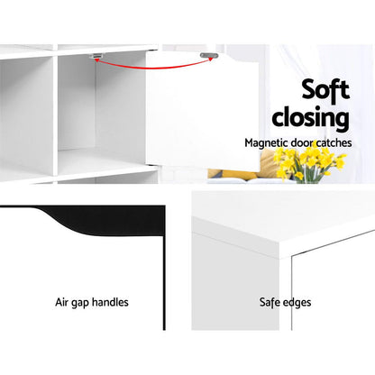 Artiss Bookshelf 8 Cube Shlef - DANA White - Cosy Abode