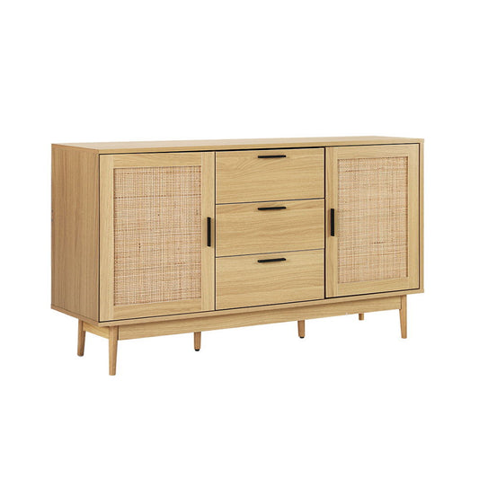 Artiss Rattan Buffet Sideboard - BRIONY Oak - Cosy Abode