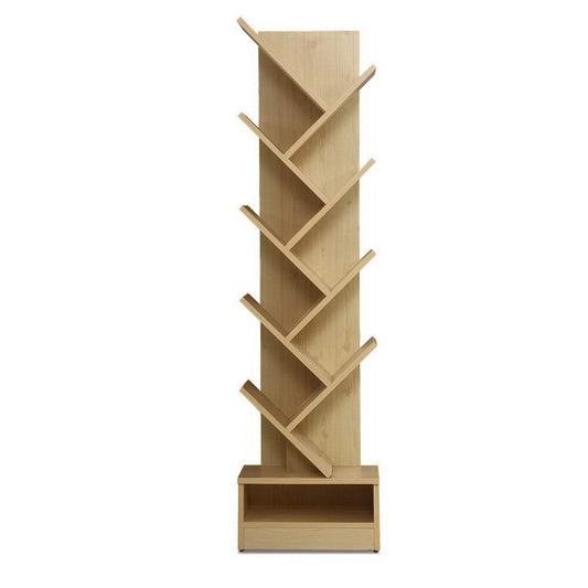 Artiss Tree Bookshelf 9 Tiers - ECHO Oak - Cosy Abode
