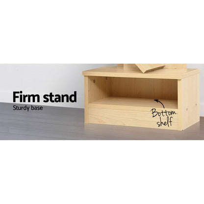 Artiss Tree Bookshelf 9 Tiers - ECHO Oak - Cosy Abode