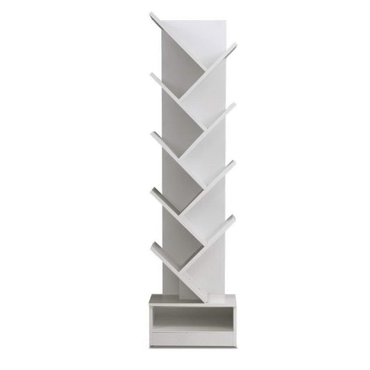 Artiss Tree Bookshelf 9 Tiers - ECHO White - Cosy Abode