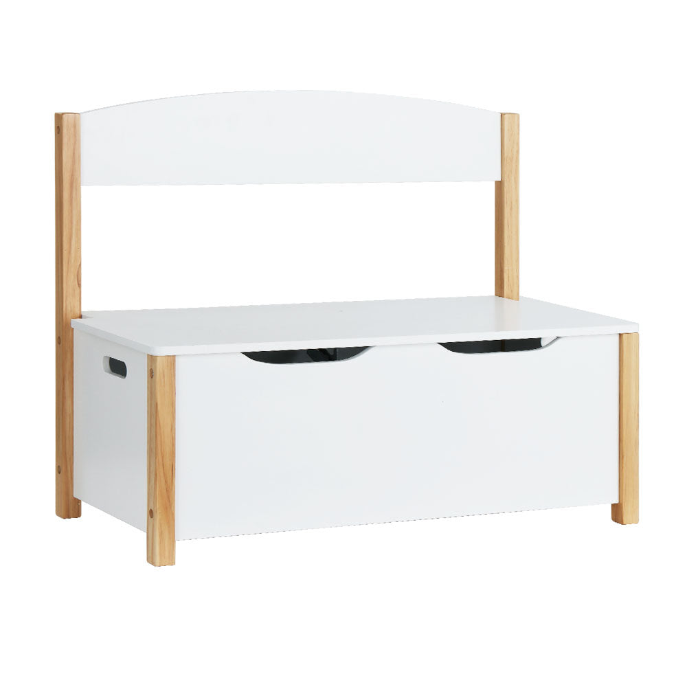 Keezi Kids Toy Box Chest Storage Blanket Children Organiser Seating Bench - Cosy Abode
