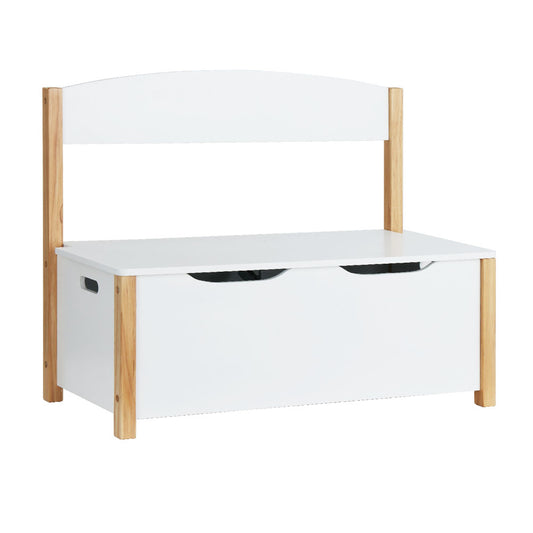 Keezi Kids Toy Box Chest Storage Blanket Children Organiser Seating Bench - Cosy Abode