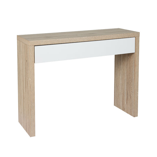 Artiss Console Table Storage Drawer Jory White Pine - Cosy Abode
