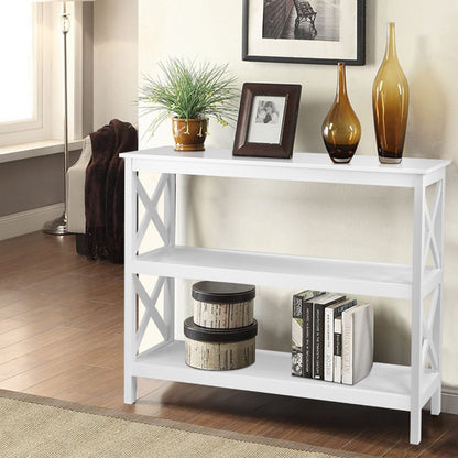 Artiss Console Table 3-tier White Polly - Cosy Abode