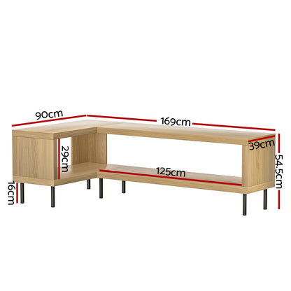 Artiss Entertainment Unit Corner TV Cabinet Storage Shelf Bevis - Cosy Abode
