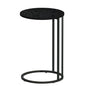 Artiss Coffee Table Side Table Round Black Martha - Cosy Abode