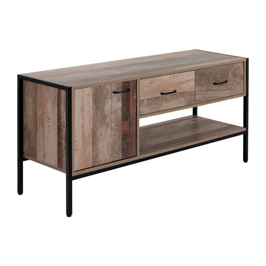 Artiss TV Stand Entertainment Unit Storage Cabinet Industrial Rustic Wooden 120cm - Cosy Abode