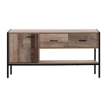 Artiss TV Stand Entertainment Unit Storage Cabinet Industrial Rustic Wooden 120cm - Cosy Abode
