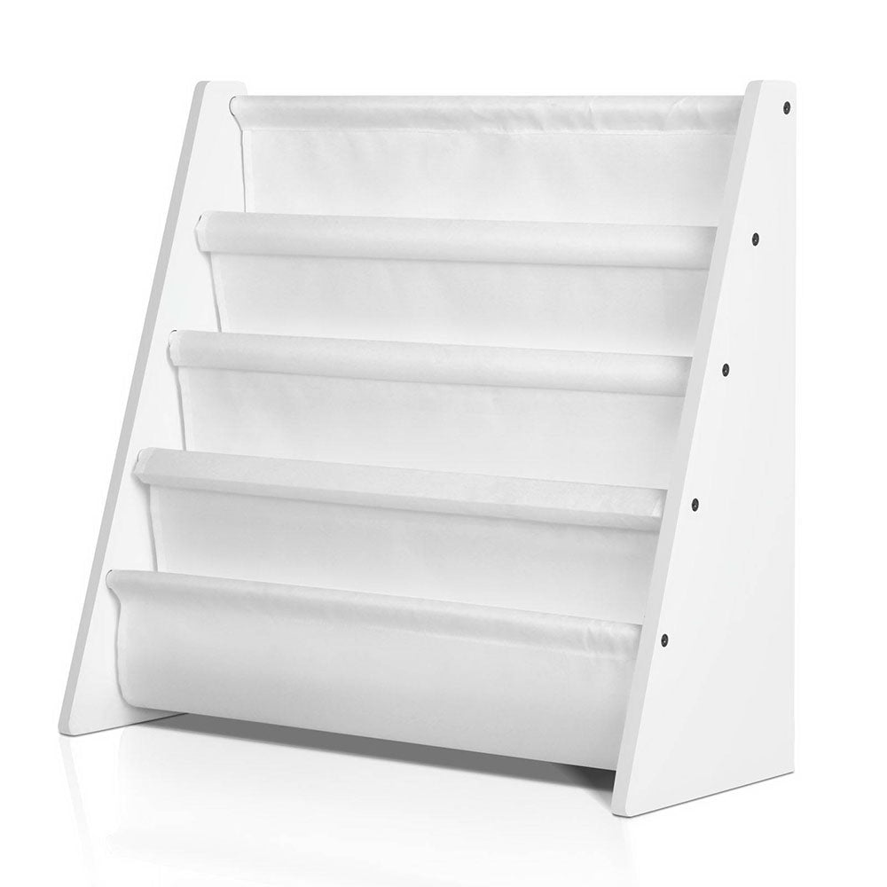 Keezi 4 Tiers Kids Bookshelf Magazine Shelf Children Bookcase Rack Organiser - Cosy Abode