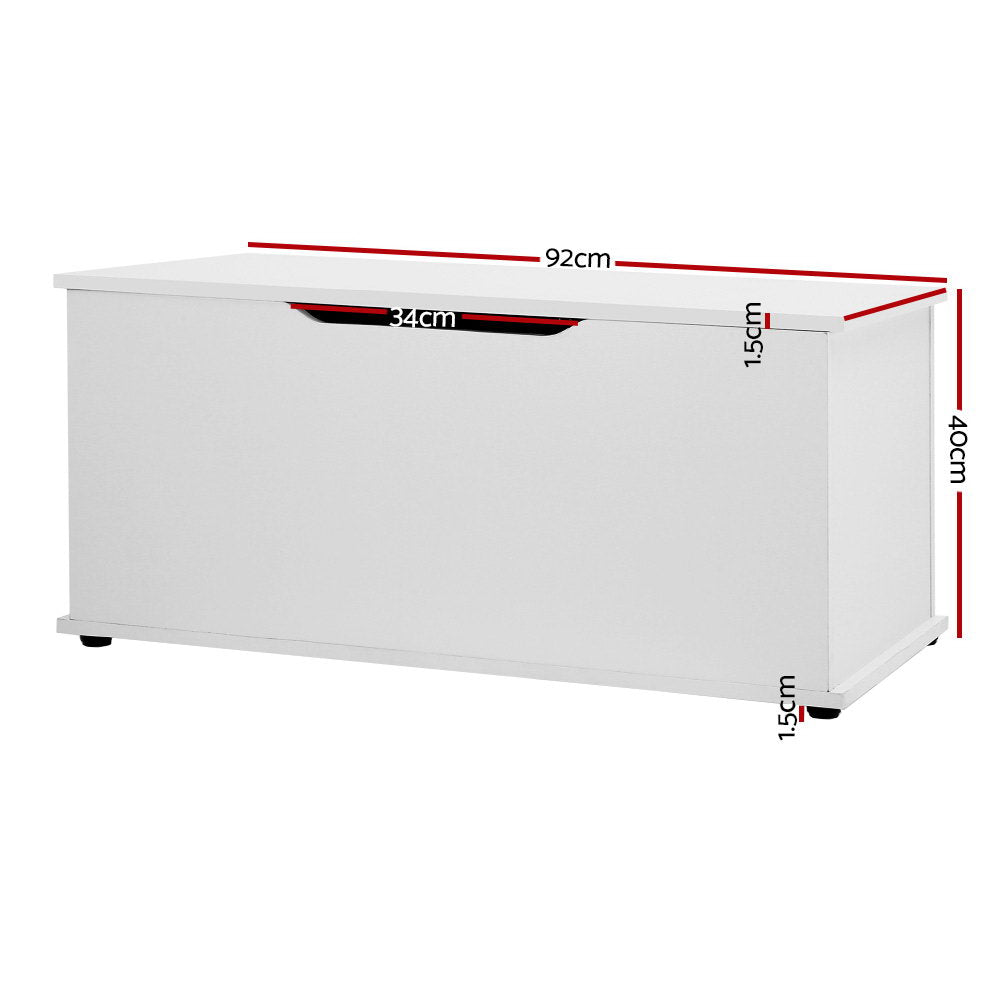 Keezi Kids Toy Box Chest Children Container Storage Clothes Organiser Cabinet - Cosy Abode