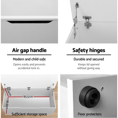 Keezi Kids Toy Box Chest Children Container Storage Clothes Organiser Cabinet - Cosy Abode