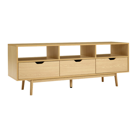 Artiss Wooden Scandinavian Entertainment Unit - Natural - Cosy Abode