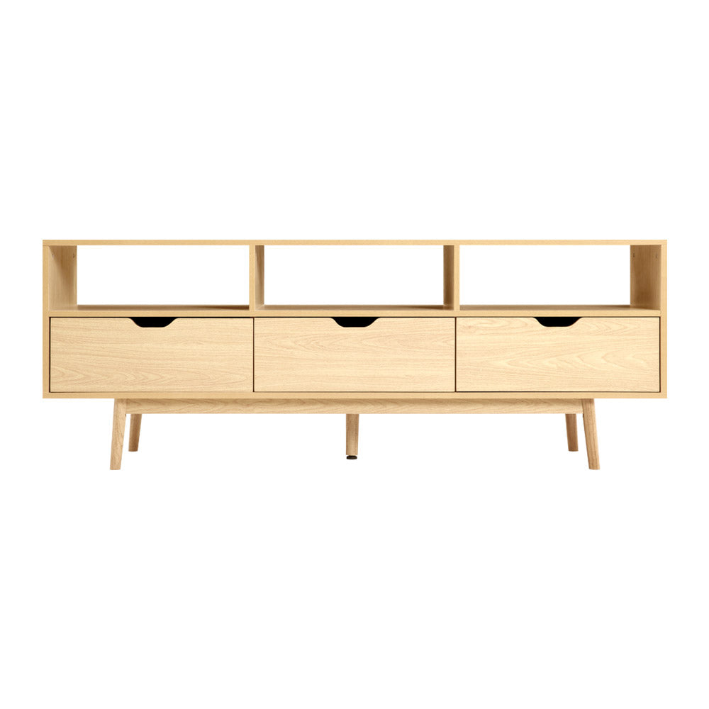 Artiss Wooden Scandinavian Entertainment Unit - Natural - Cosy Abode