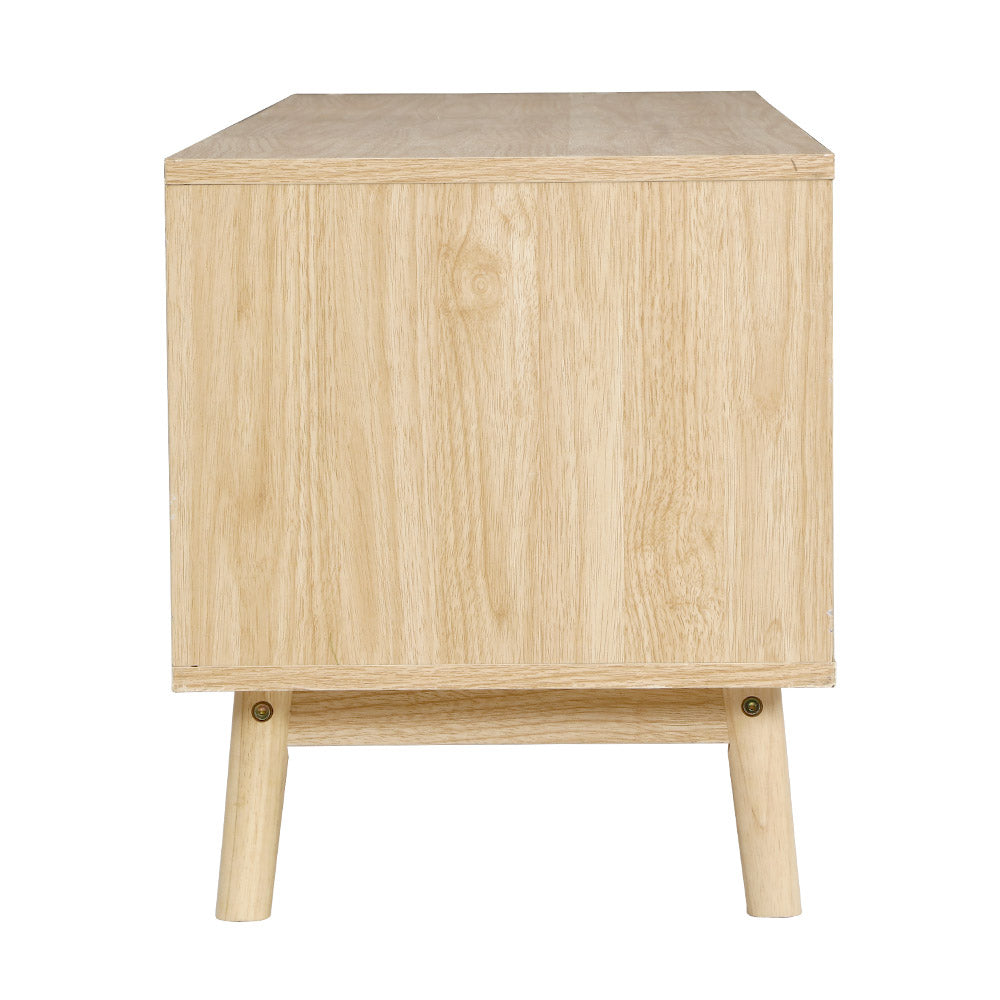 Artiss Wooden Scandinavian Entertainment Unit - Natural - Cosy Abode