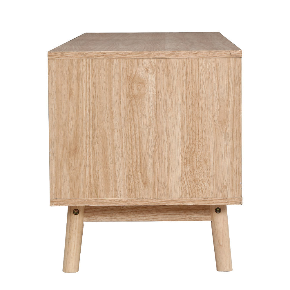 Artiss TV Cabinet Entertainment Unit Stand Wooden Storage 140cm Scandinavian - Cosy Abode