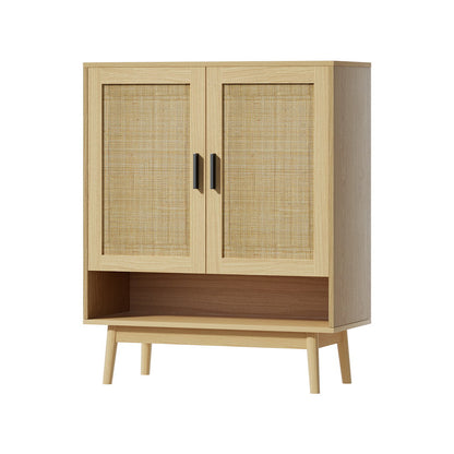 Artiss Shoe Rack Cabinet Rattan 5-tier 20 Pairs Dani - Cosy Abode