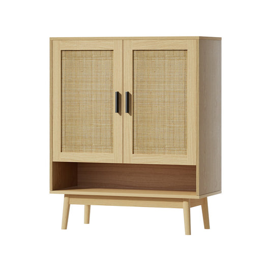Artiss Shoe Rack Cabinet Rattan 5-tier 20 Pairs Dani - Cosy Abode