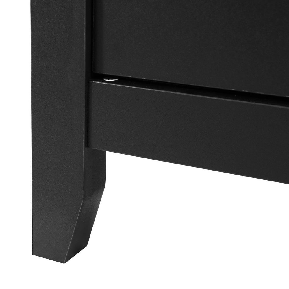 Artiss Buffet Sideboard Shelves Double Doors - Black - Cosy Abode