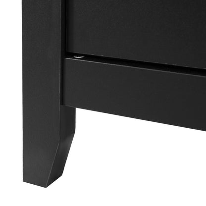 Artiss Buffet Sideboard Shelves Double Doors - Black - Cosy Abode