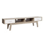 Artiss TV Cabinet Entertainment Unit 180cm Oak White Gary - Cosy Abode