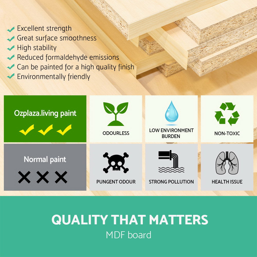 Keezi Kids Toy Box 12 Bins Bookshelf Organiser Children Storage Rack - Cosy Abode