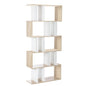 Artiss Bookshelf 5 Tiers - RITA White and Oak - Cosy Abode