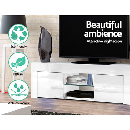 Artiss Entertainment Unit TV Cabinet 130cm White Ivan - Cosy Abode