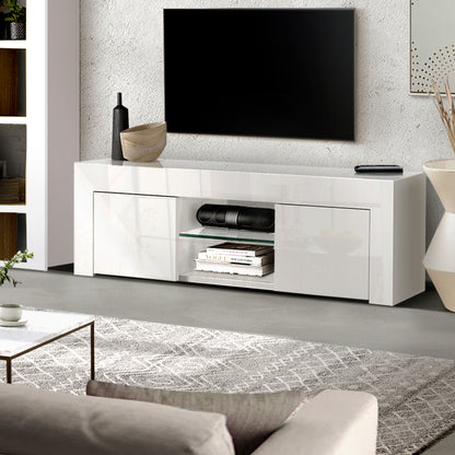 Artiss Entertainment Unit TV Cabinet 130cm White Ivan - Cosy Abode