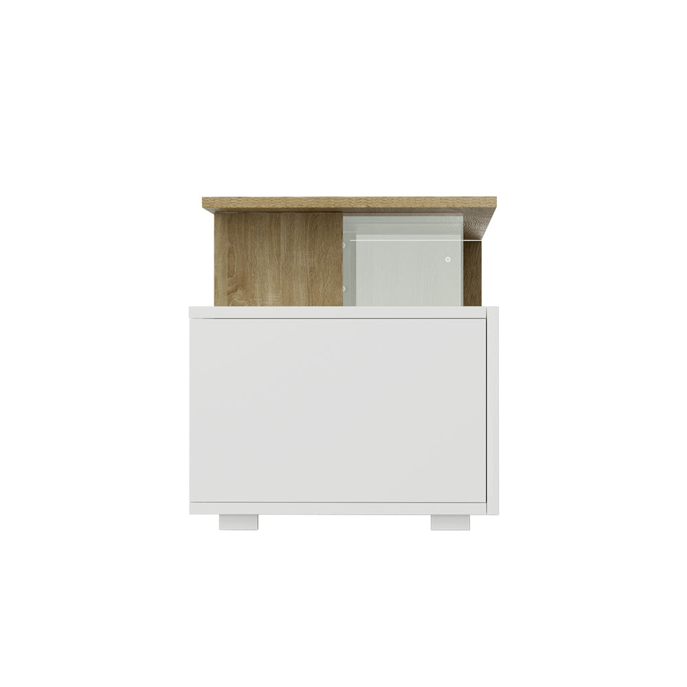 Artiss TV Cabinet Entertainment Unit 180cm Wood White James - Cosy Abode