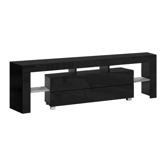 Artiss Entertainment Unit TV Cabinet LED 160cm Black Elo - Cosy Abode