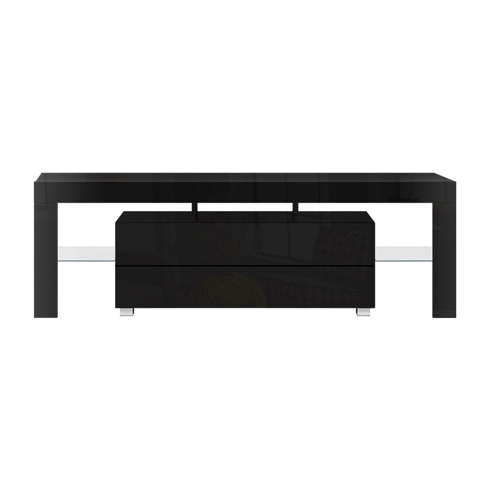Artiss Entertainment Unit TV Cabinet LED 160cm Black Elo - Cosy Abode
